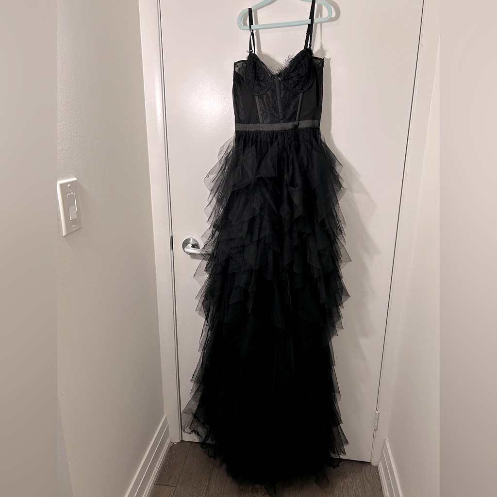Kleinfeld Millie Tulle Lace Maxi Dress - Size S